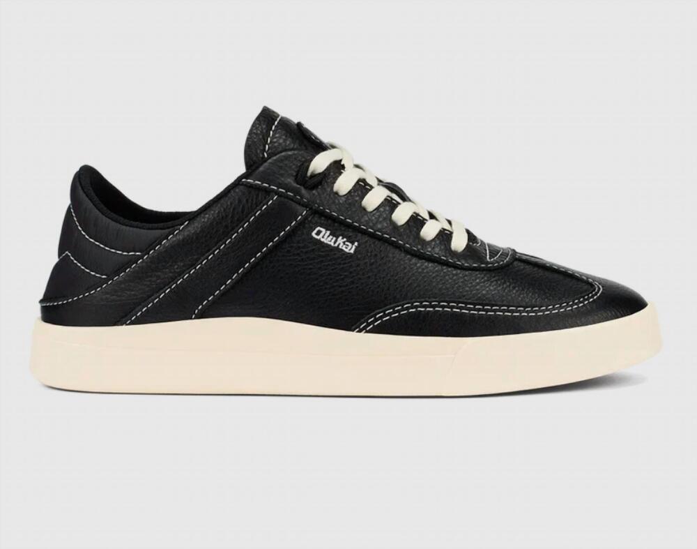 NEW OLUKAI women's ha'upu sneaker in onyx/onyx